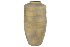 Ronde hoge vaas Titan zandsteen - 73 cm hoog