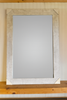 Luxe spiegel White wash lijst 92x147 cm facet geslepen  (magazijn opruiming)