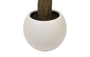 Kunst plant Citrus limon in pot groen/geel - 260 cm hoog