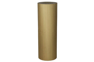 Bloemen/vazen zuil Gordon rond goud - 120 cm hoog (Hout)