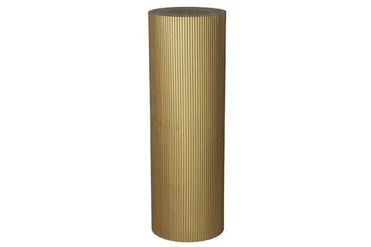 Bloemen/vazen zuil Gordon rond goud - 120 cm hoog (Hout)