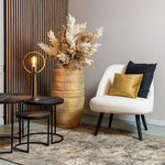 Ronde hoge vaas Titan zandsteen - 73 cm hoog