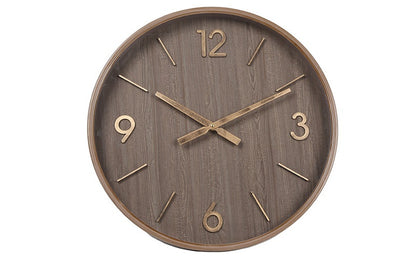 Wandklok Rodas L Bruin/Goud - Ø59 CM