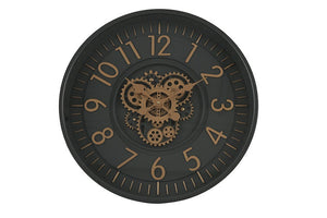 Ronde radar Wandklok Countryfield "Celestial'' antraciet Ø 53 cm