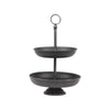 Etagere zwart metaal 26x26x38 cm (magazijn opruiming)
