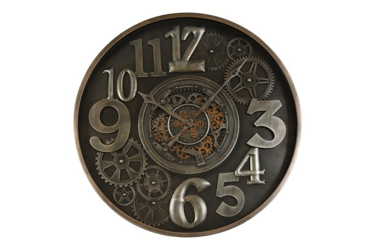 Grote radarklok Hora rond zwart/goud Countryfield XXL Ø100 cm (NIEUW)