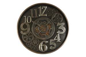 Grote radarklok Hora rond zwart/goud Countryfield XXL Ø100 cm (NIEUW)