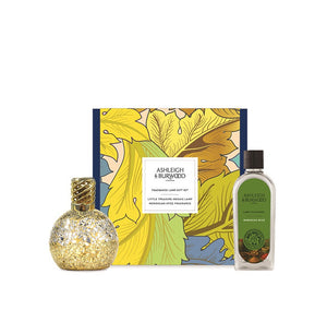 Ashleigh & Burwood Cadeauset  Geurlamp Little Treasure goud  + Moroccan Spice geurolie (NIEUW)