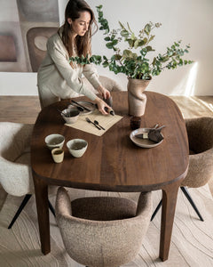 Eettafel Taylor Eleonora mangohout 140x120 cm