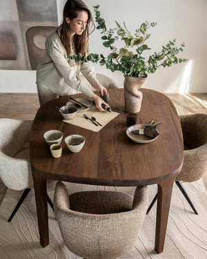 Eettafel Taylor Eleonora mangohout 140x120 cm