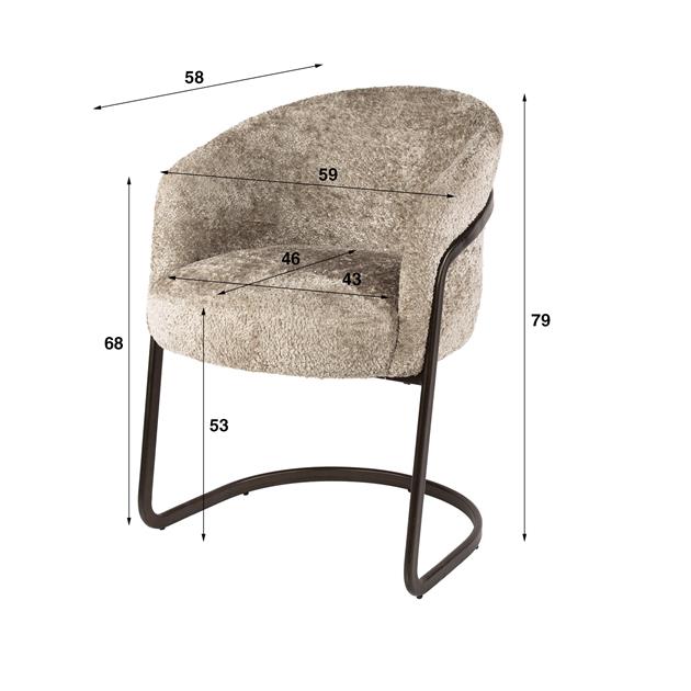 Armstoel Sway swingframe - Alura zand