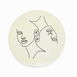 By-Boo wanddecoratie Abstract 45 cm kleur clay (Magazijn sale)