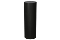 Bloemen/vazen zuil Gordon rond zwart - 120 cm hoog (Hout)