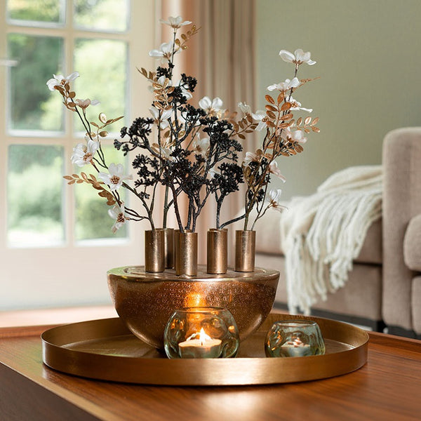 Vaas Henrike goud - 42x42x24 cm