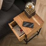 Nachtkastje XS flat / Massief acacia naturel