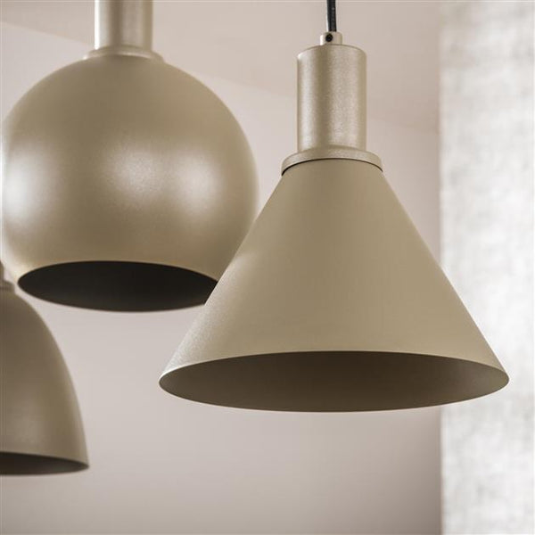Hanglamp Metallo 5-lichts / Beige