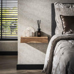 Nachtkastje 1L set/2 layer L / Massief acacia naturel