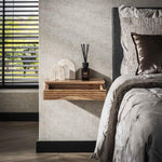 Nachtkastje 1L set/2 layer L / Massief acacia naturel