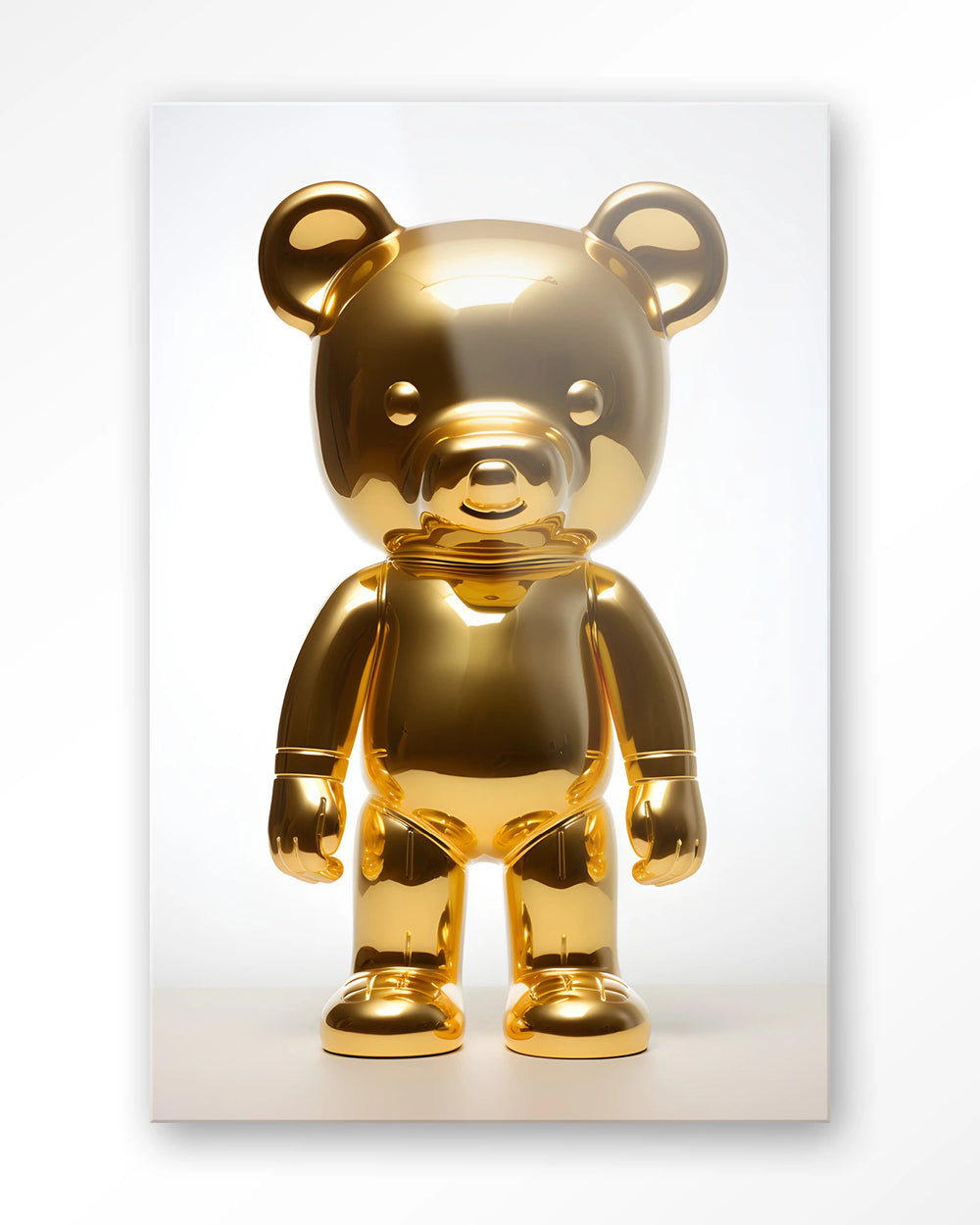 Glasschilderij Golden Teddybear - Urban Cotton