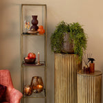 2 stuks LED Dinerkaars rustiek roze - 15 cm hoog + afstandsbediening (Countryfield)