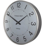 Thomas Kent wandklok "Greenwich" AM  rond Wit/Zilver - Ø40 CM