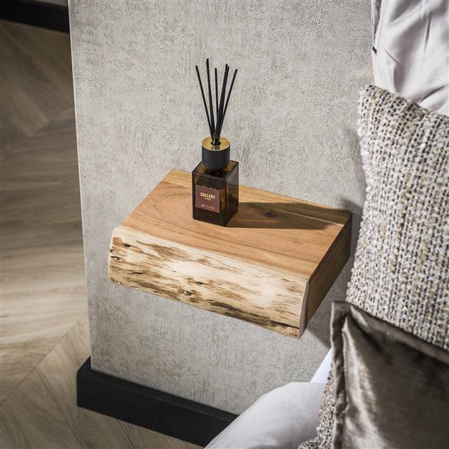 Nachtkastje 1L set/2 tree XS / Massief acacia naturel