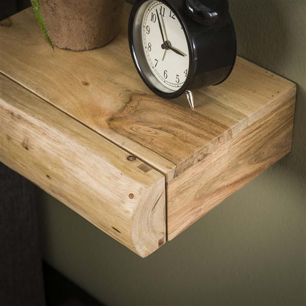 Nachtkastje 1L set/2 tree XS / Massief acacia naturel