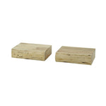 Nachtkastje 1L set/2 tree XS / Massief acacia naturel