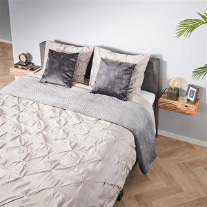 Nachtkastje 1L set/2 tree L / Massief acacia naturel