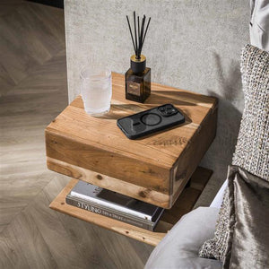 Nachtkastje 1L shelve / Massief acacia naturel