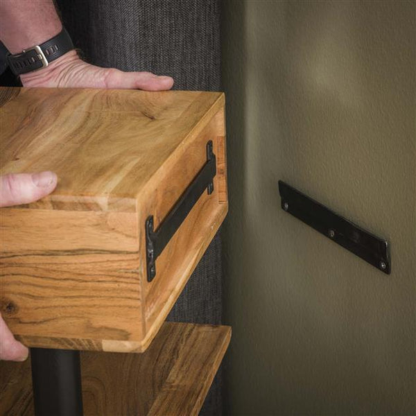 Nachtkastje 1L shelve / Massief acacia naturel