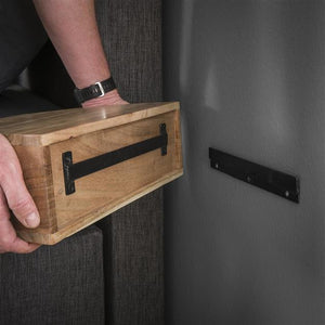 Nachtkastje 1L curve / Massief acacia naturel