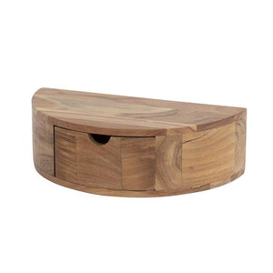 Nachtkastje 1L curve / Massief acacia naturel