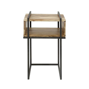 Nachtkastje open vak edge / Massief acacia naturel