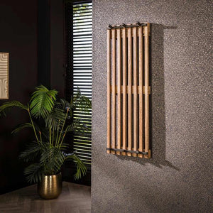 Kapstok tweak 2x3 haken hoog / Massief mango zandkleur