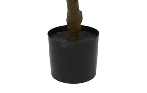 Kunst plant Citrus limon in pot groen/geel - 210 cm hoog