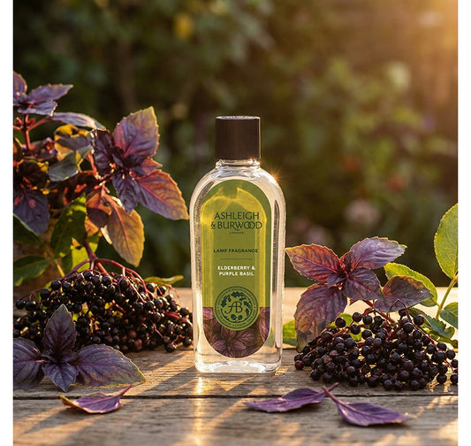 Ashleigh & Burwood Geurlamp/Luchtreiniger Olie - Elderberry & Purple Basil  500 ML (NIEUW)