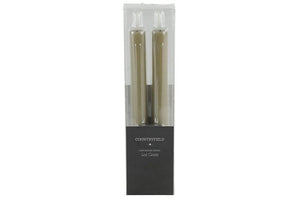 2 stuks LED Dinerkaars rustiek beige - 24 cm hoog + afstandsbediening (Countryfield)