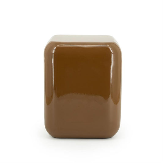 Poef/stoel Dixon By-Boo - Mosterd 34x34x42 cm