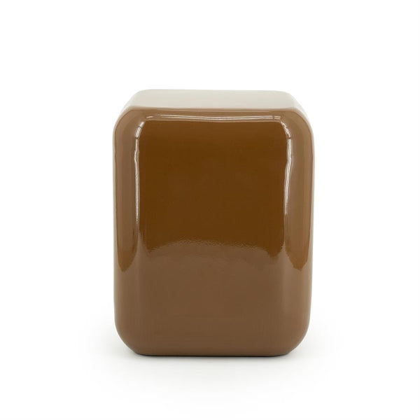 Poef/stoel Dixon By-Boo - Mosterd 34x34x42 cm