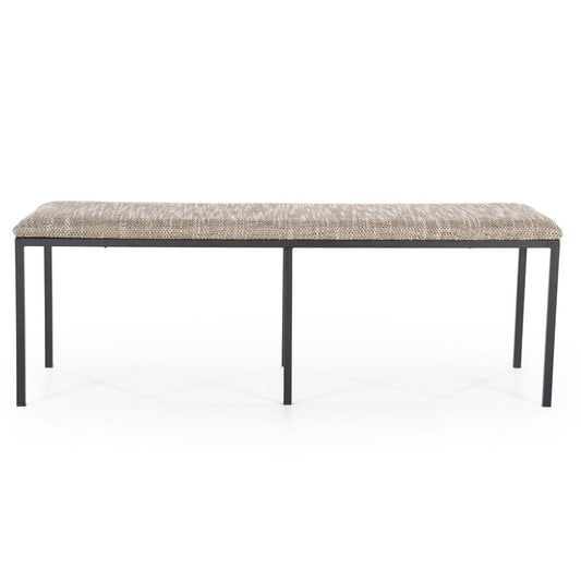 Bankje Lass By-Boo - Bruine stof 135x45x47 cm