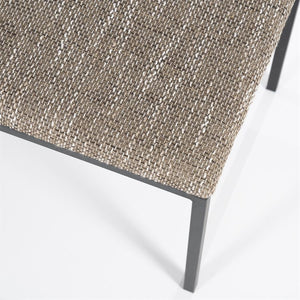 Bankje Lass By-Boo - Bruine stof 135x45x47 cm