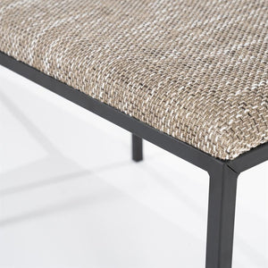 Bankje Lass By-Boo - Bruine stof 135x45x47 cm