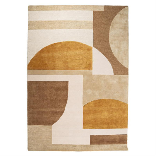 Vloerkleed Kazi By-Boo rechthoekig 190x290 - Mustard