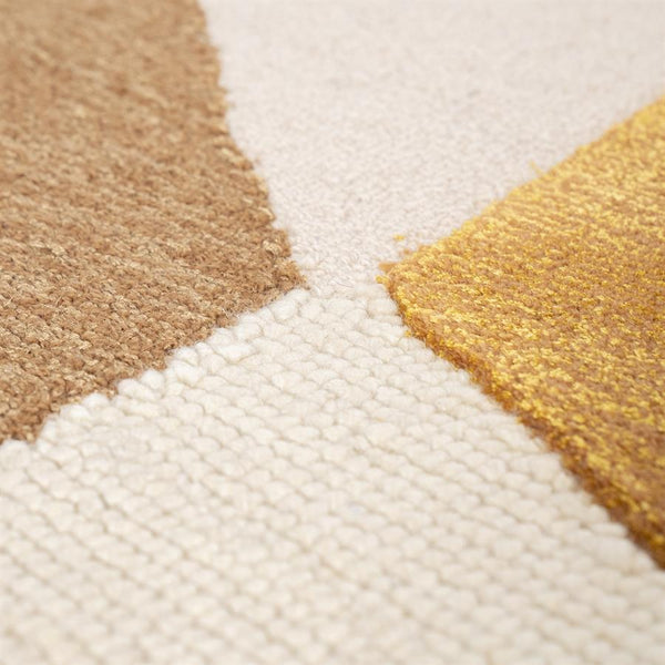 Vloerkleed Kazi By-Boo rechthoekig 190x290 - Mustard