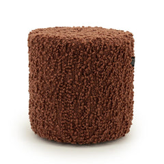 Poef/stoel Vista By-Boo Small - Terracotta stof 40x40 cm