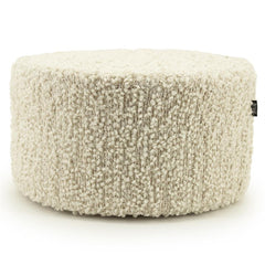 Poef/stoel Vista By-Boo Large - Off white stof 60x32 cm