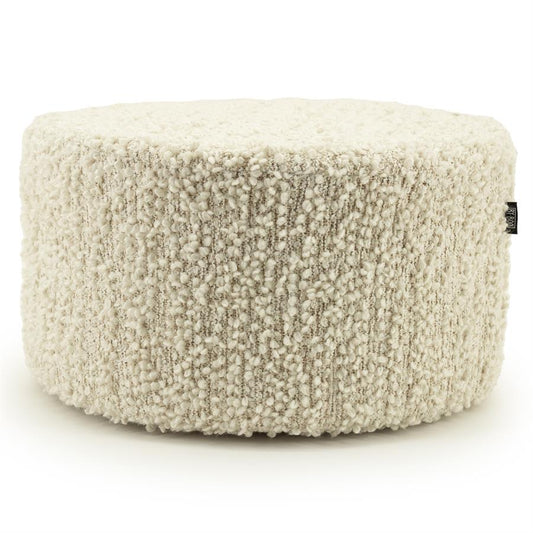 Poef/stoel Vista By-Boo Large - Off white stof 60x32 cm