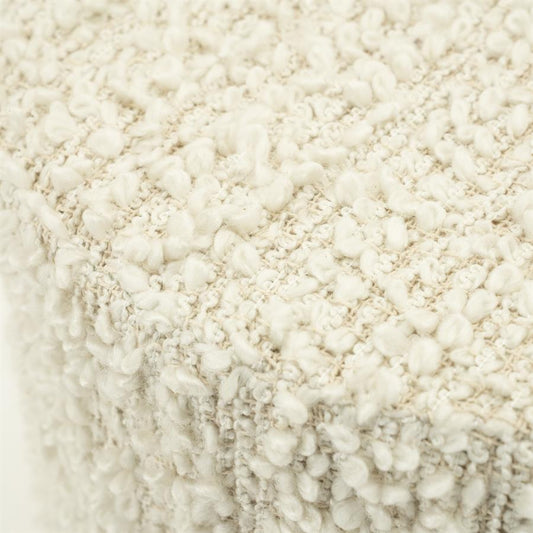 Poef/stoel Vista By-Boo Large - Off white stof 60x32 cm