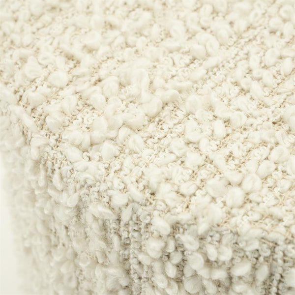 Poef/stoel Vista By-Boo Large - Off white stof 60x32 cm